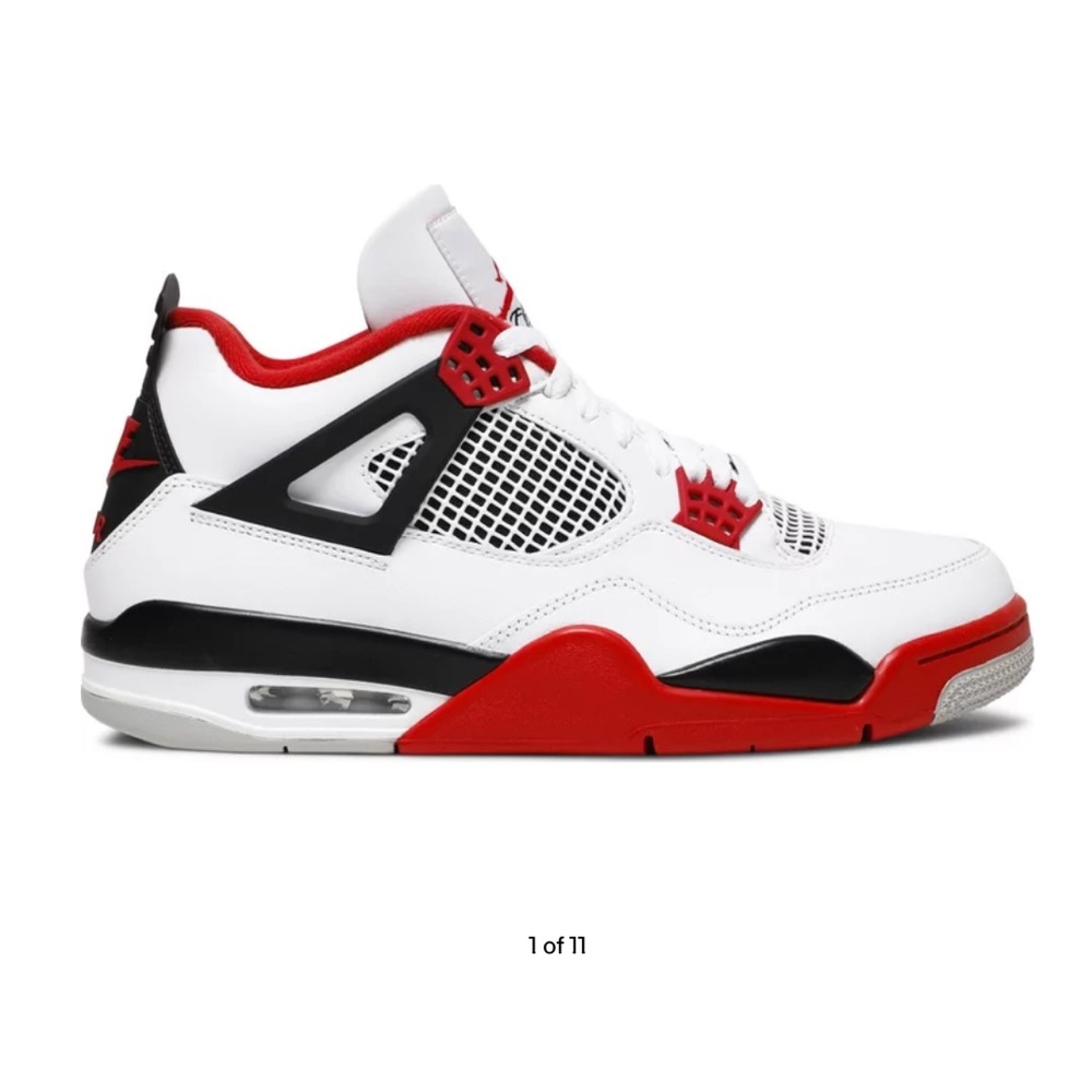 Air Jordan 4 レトロ　GS Jordan GS Air Jordan 4 Retro - Summit White / Fire Red